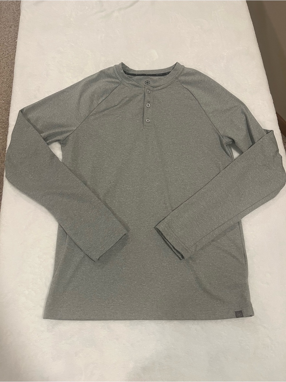 Gaiam Long Sleeve Gray Shirt - Size Small